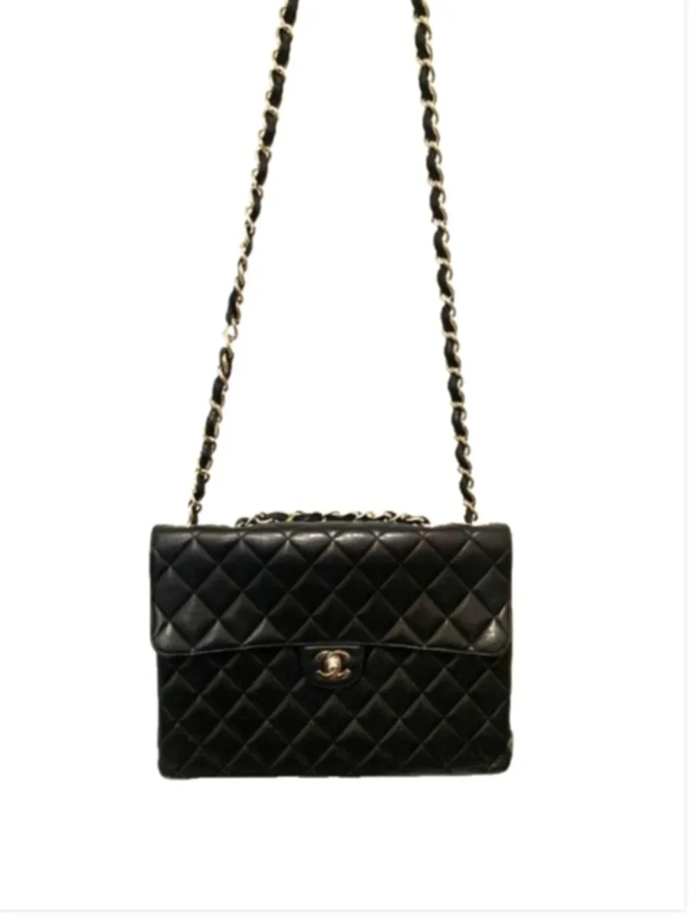 Chanel Black Sac Class Rabat Noir 94305 Shoulder Bag